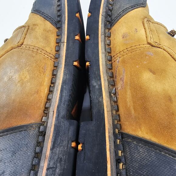 Ridgecut Toughwear Mens Brown Leather 6” Steel Toe Work Boots Size 9.5 M - Picture 6 of 12